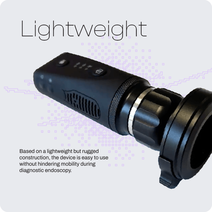 Light weight device-endoscope-taevas
