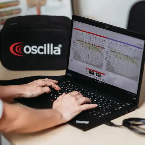 oscilla webpage_Real-time Audiograms & Data Management